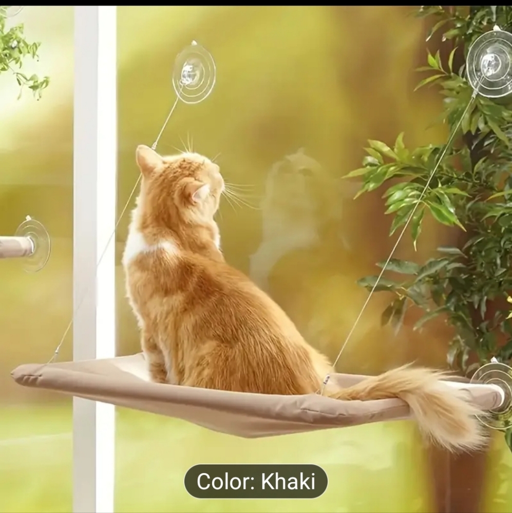 Tan Cat Bed Luxurious Plush Design